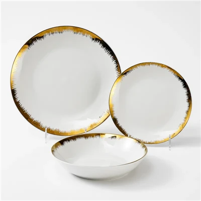 Комплект керамични чинии Golden Design